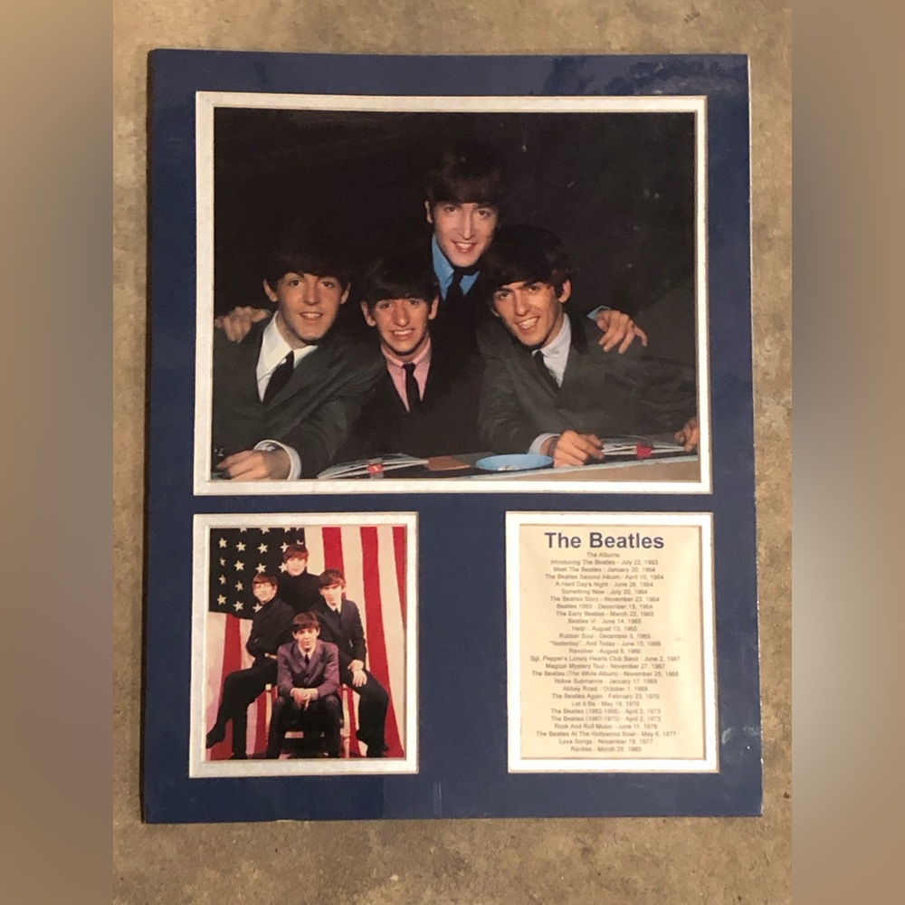 8557 The Beatles Early Years Triple Print, suitable for framing NEW VINTAGE